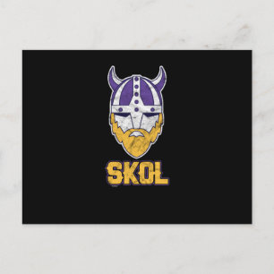 Postal Festiva ¡Skol! Salud! Beer Beer Drinker de Vikings