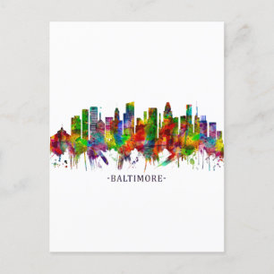 Postal Festiva Skyline Baltimore Maryland