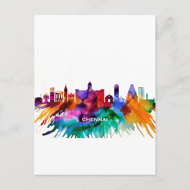 Postal Festiva Skyline Chennai (Anverso)