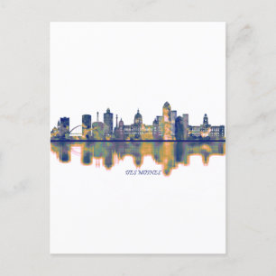 Postal Festiva Skyline Des Moines