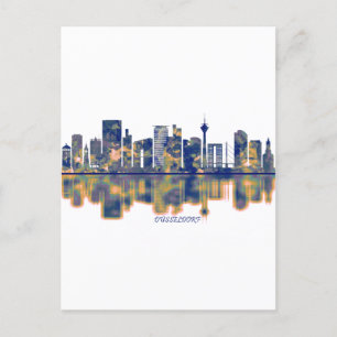Postal Festiva Skyline Dusseldorf