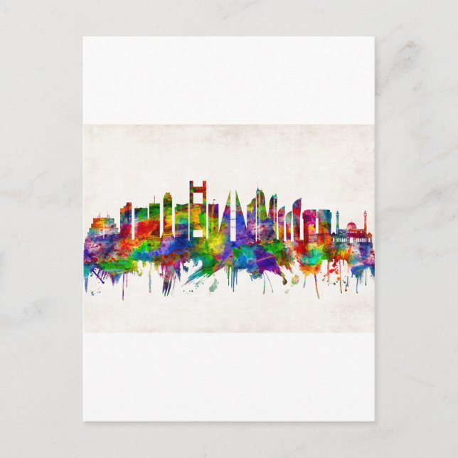 Postal Festiva Skyline Manama (Anverso)