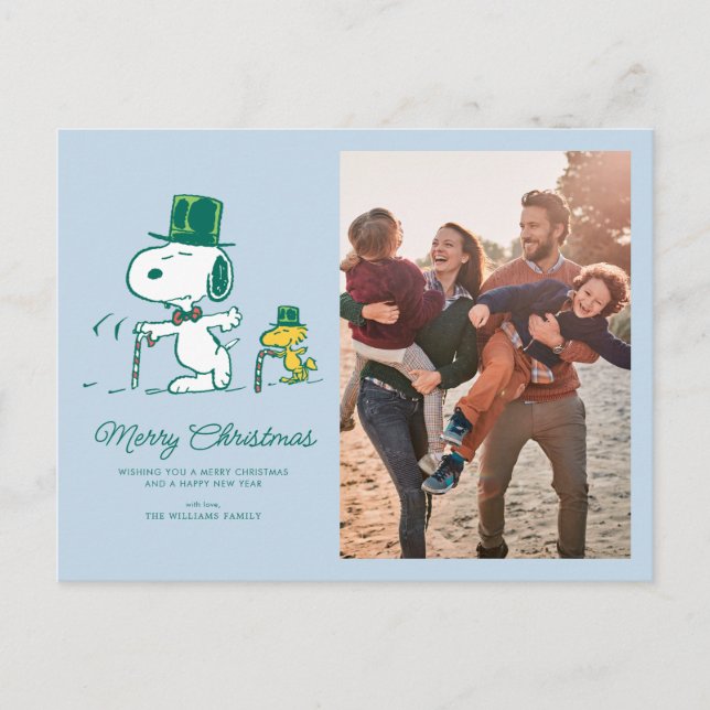 Postal Festiva Snoopy Top Hat Peppermint Candy (Anverso)