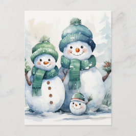 Postal Festiva Snowman