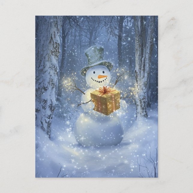 Postal Festiva Snowman (Anverso)