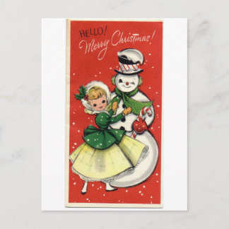 Postal Festiva Snowman