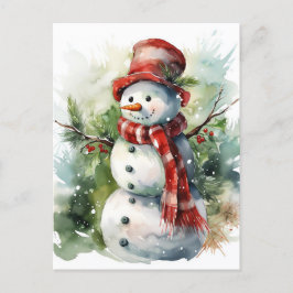Postal Festiva Snowman
