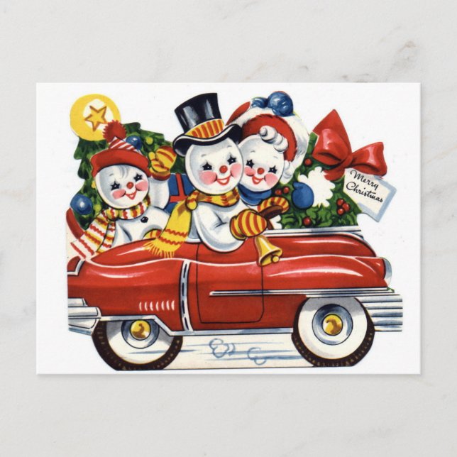 Postal Festiva Snowman (Anverso)