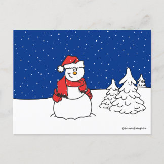 Postal Festiva Snowman