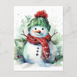 Postal Festiva Snowman