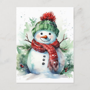 Postal Festiva Snowman