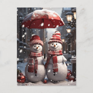 Postal Festiva Snowman