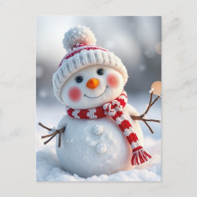 Postal Festiva Snowman (Anverso)