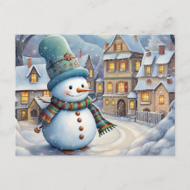 Postal Festiva Snowman