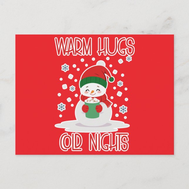 Postal Festiva Snowman – Merry Winter Design  (Anverso)