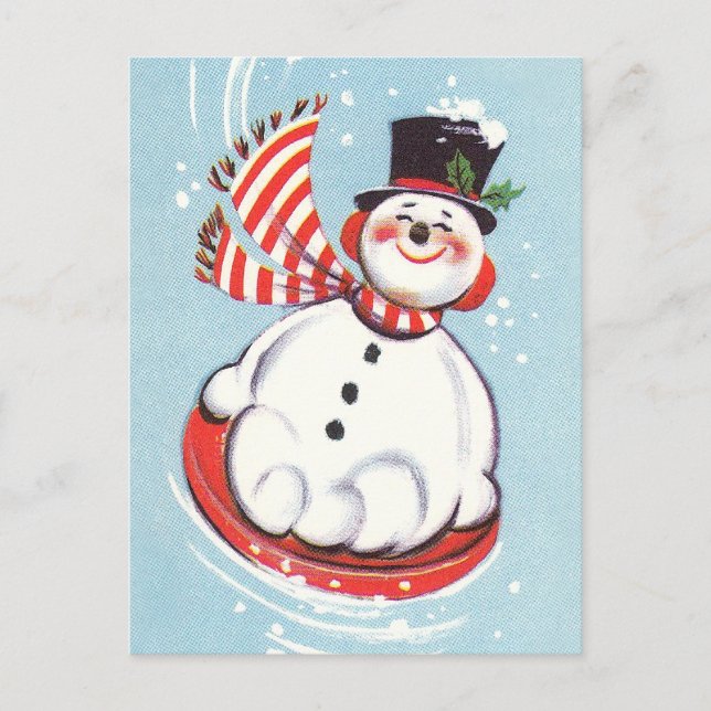 Postal Festiva Snowman on Snow Disc (Anverso)