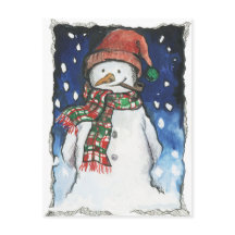 Snowman - Postcard navideño