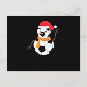 Postal Festiva Soccer Snowman