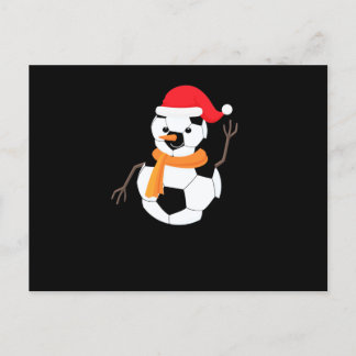 Postal Festiva Soccer Snowman