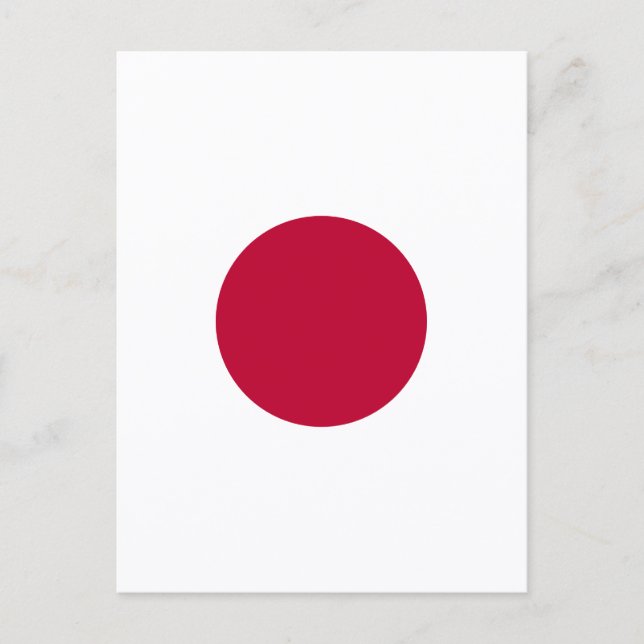 Postal Festiva Sol Rojo Japón (Anverso)