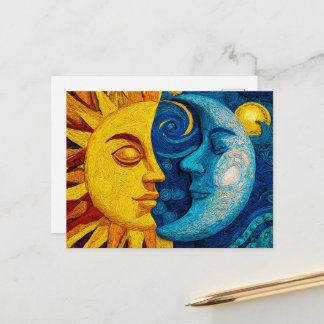 Postal Festiva Sol y Luna - Diseño 1