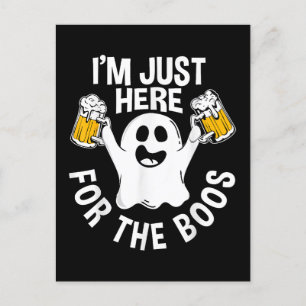 Postal Festiva Sólo estoy aquí para los abucheos