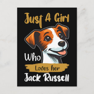 Postal Festiva Solo una chica que ama la tipografía de su jack ru