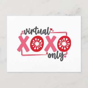 Postal Festiva Sólo XOXO virtual   Graciosa Cuarentena Valentine