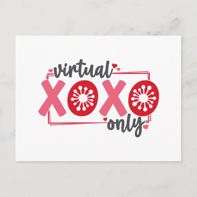 Postal Festiva Sólo XOXO virtual | Graciosa Cuarentena Valentine (Anverso)