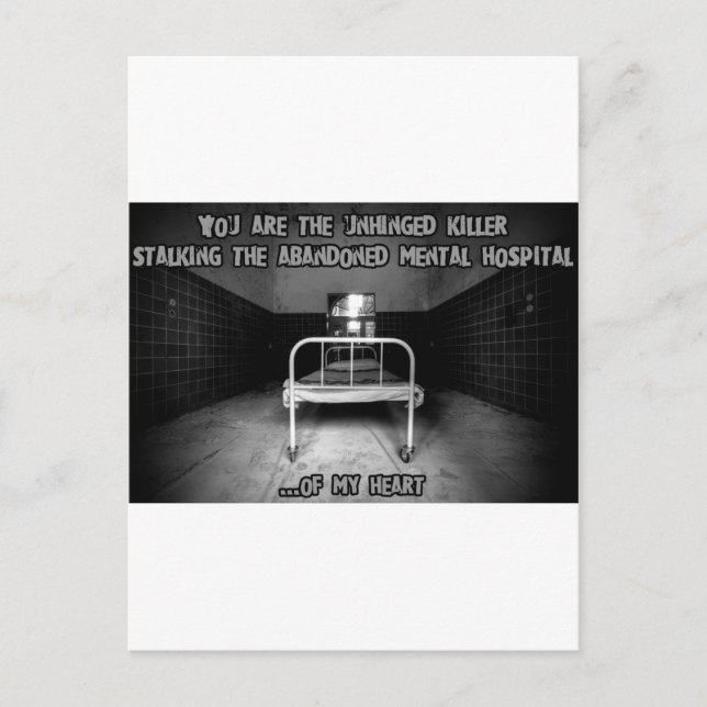 Postal Festiva Sombrío San Valentín (Anverso)