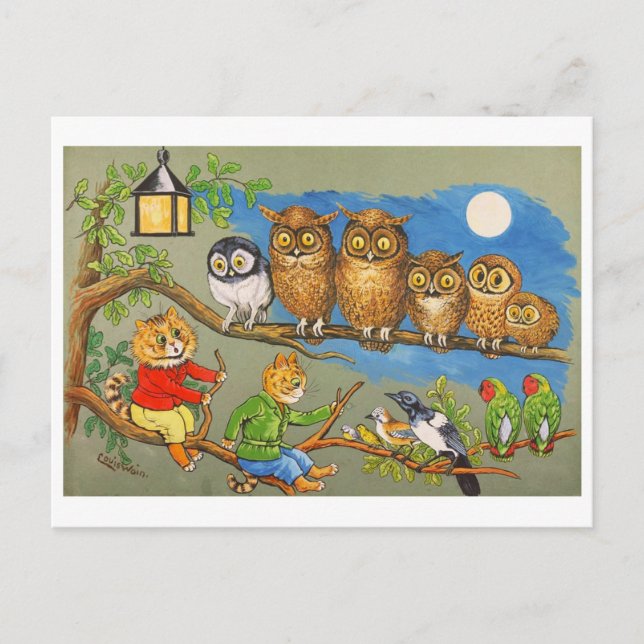 Postal Festiva Sonata Louis Wain (Anverso)