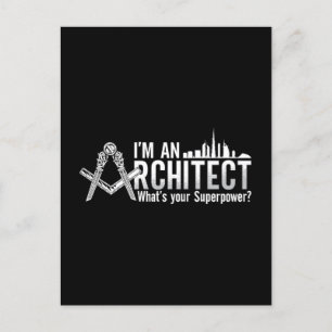 Postal Festiva Soy Arquitecto Arquitecto Arquitectura de Trabajo