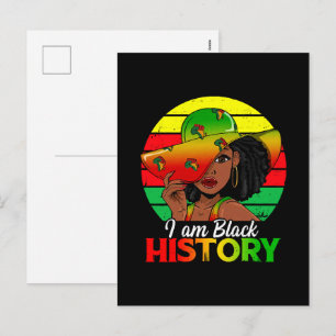 Postal Festiva Soy Historia Negra África América