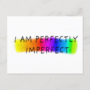 Postal Festiva Soy perfectamente imperfecto