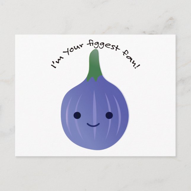 Postal Festiva Soy tu fanático más grande (Anverso)