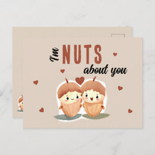 Postal Festiva Soy un loco por tu El día de San Valentín gracioso