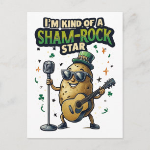 Postal Festiva Soy una especie de estrella de rock Sham-Rock dive