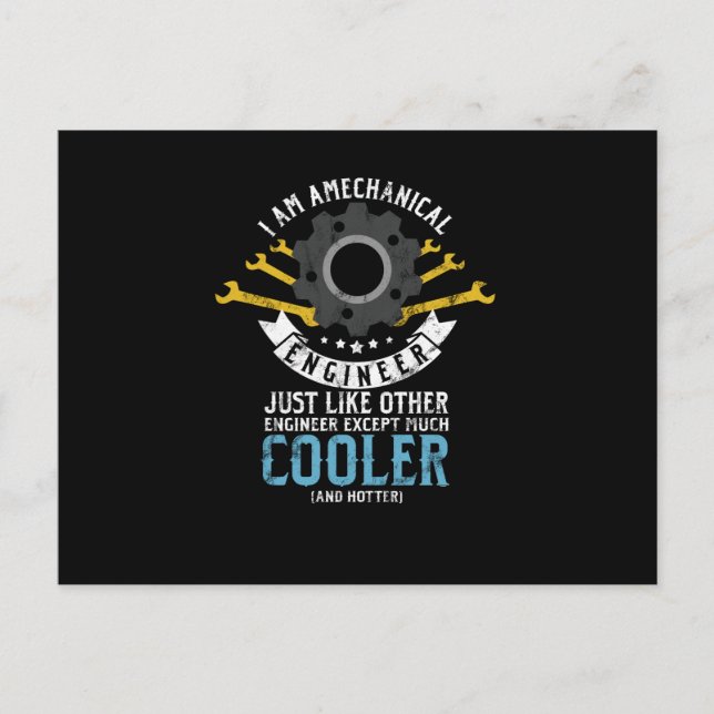 Postal Festiva Soy una ingeniería divertida del ingeniero