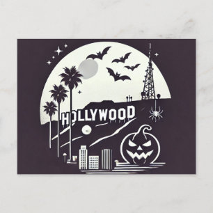Postal Festiva Spooky Los Ángeles Halloween