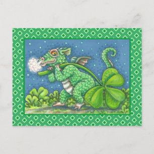 POSTAL FESTIVA ST. DÍA DE PATRICK, PEQUEÑA FANTASÍA IRLANDESA DE
