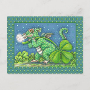 POSTAL FESTIVA ST. DÍA DE PATRICK, PEQUEÑA FANTASÍA IRLANDESA DE 