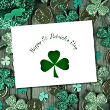 St. Patrick's Day Cute Green Shamrock