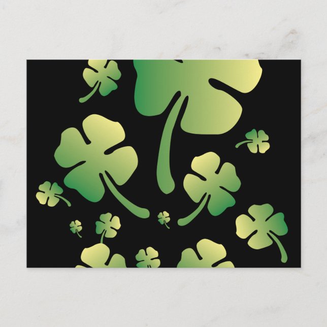 Postal Festiva St. Patricks Gradient Clover (Anverso)