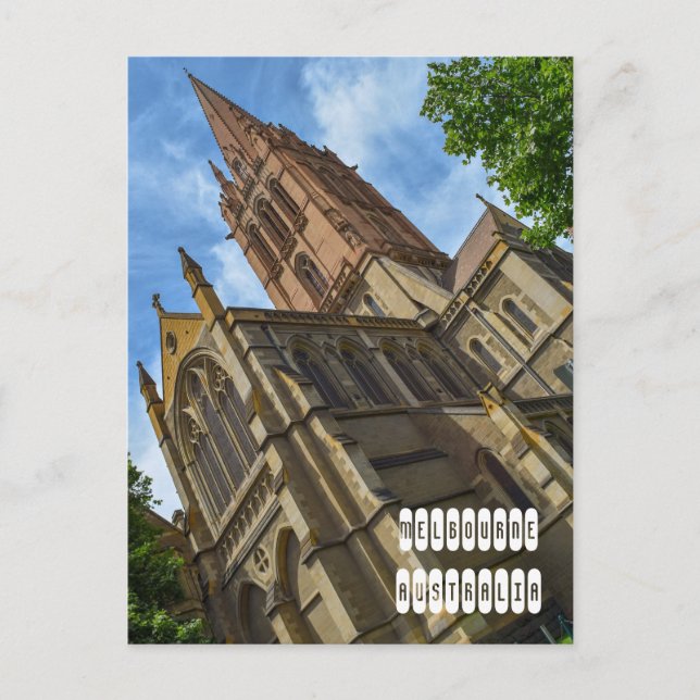 Postal Festiva St Paul's Cathedral in Melbourne (Anverso)