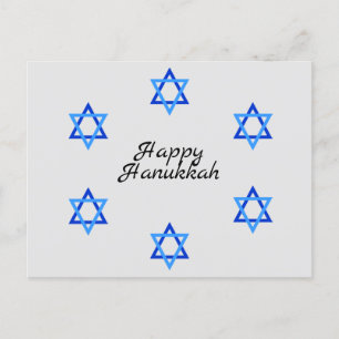 Postal Festiva Star of David Hanukkah Holiday PostCard