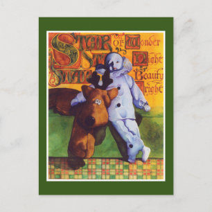Postal Festiva STAR OF WONDER Postcard / Green