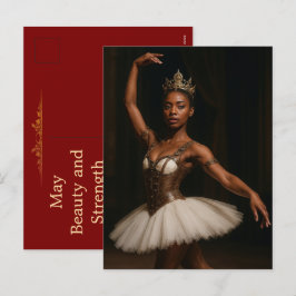 Postal Festiva Steampunk Royal Ballerina Elegante Fantasía