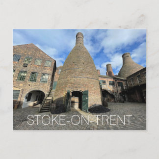 Postal Festiva Stoke-on-Trent Holiday Postcard