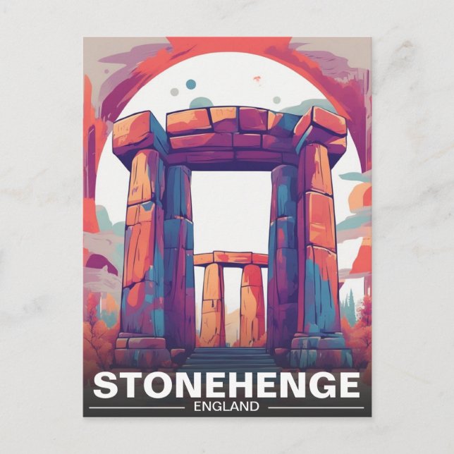 Postal Festiva Stonehenge england Wiltshire World Heritage (Anverso)