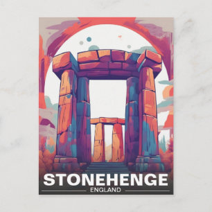 Postal Festiva Stonehenge Inglaterra Wiltshire Patrimonio de la H